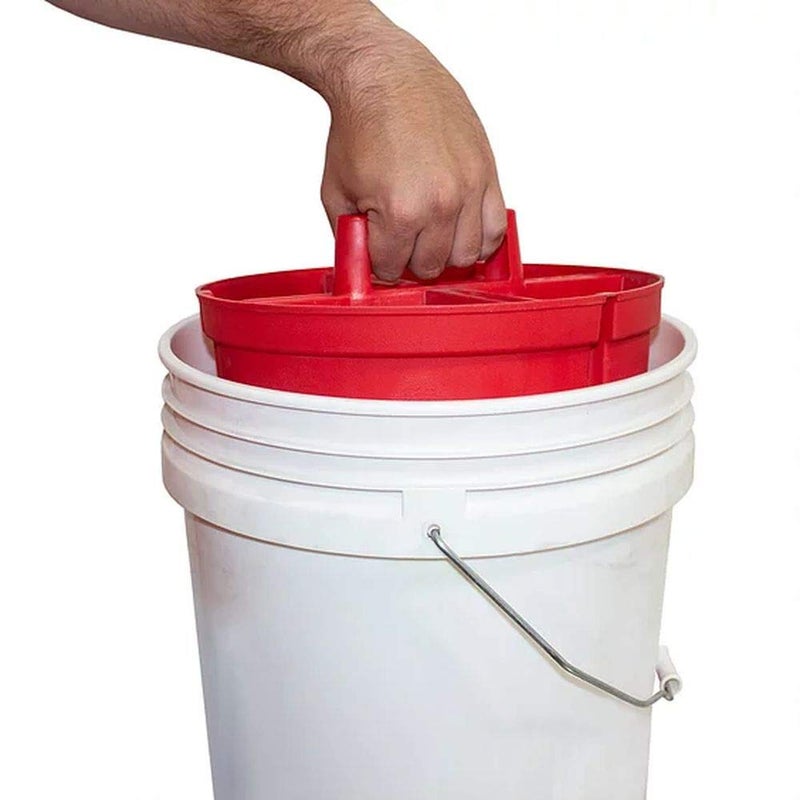 Bucket Boss - Super Stacker Small Parts Organizer  Bucket Organization (15054)  Red - Image 2