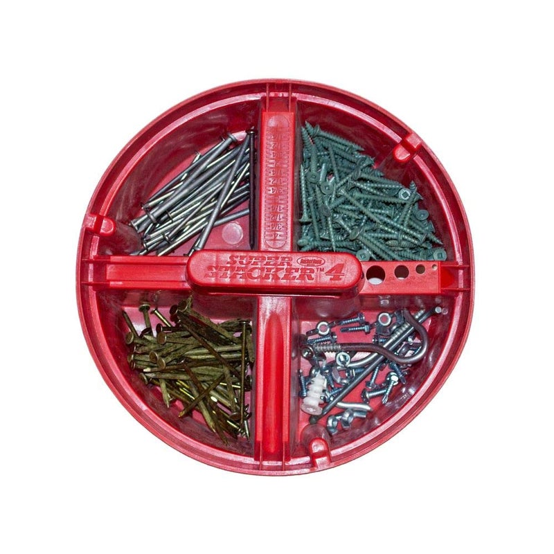 Bucket Boss - Super Stacker Small Parts Organizer  Bucket Organization (15054)  Red - Image 3