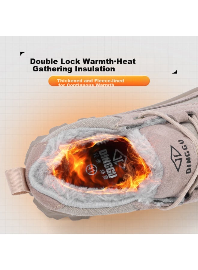 Dinggu Dinggu Men'S Safety Shoes With Fleece, Anti-Odor, Insulated, Electrically Insulated, Anti-Smashing, Anti-Stabbing, Steel Toe Jd506Mhm42 - Image 4