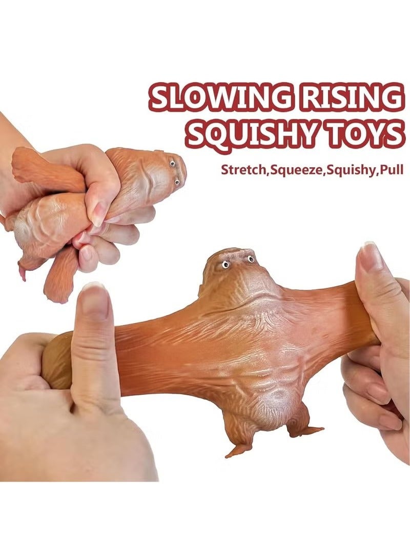 4 Pcs Squishy Monkey Decompress and Squeeze Stress Toy, Animal Styling Stress Relief Stretchy Toys, Stress Relief Squishy Monkey Toy, Elastic and Soft Fidget Toy, Gift for Children and Adults Birthday - Image 5
