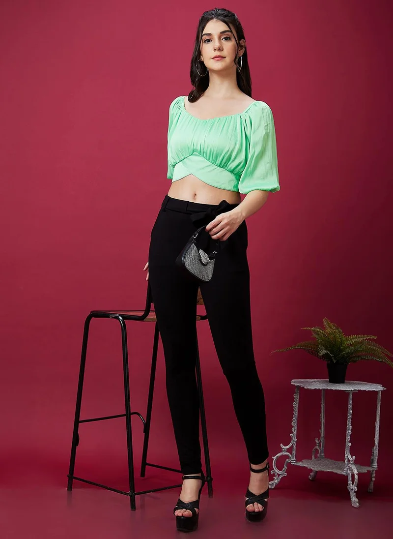 جلو باص جلوبس تريجينجز نسائي أسود سكيني فيت