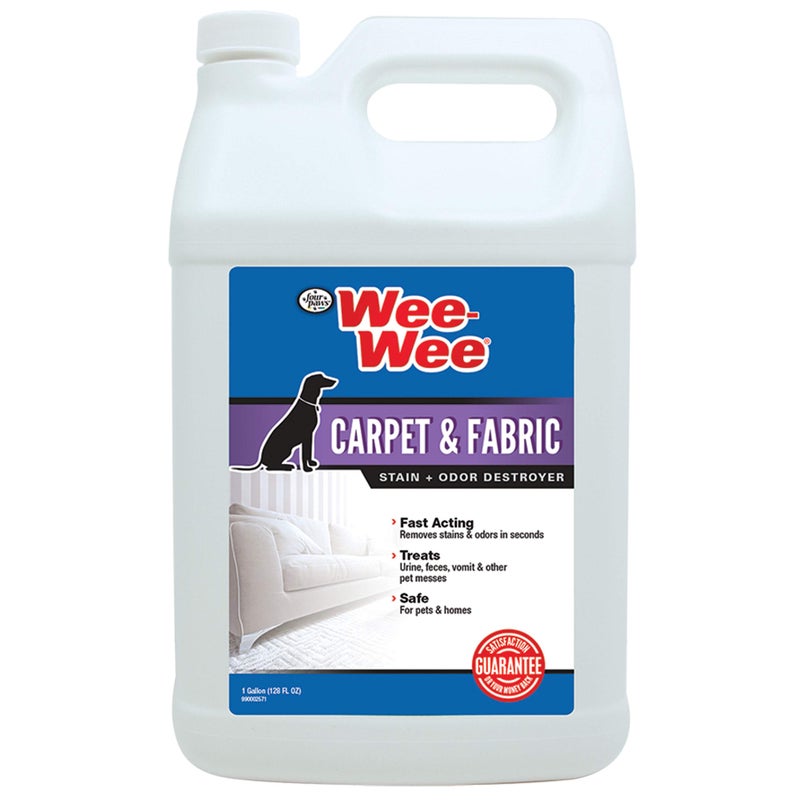 Four Paws Wee-Wee Pet Stain and Odor Eliminator for Carpet Stains 128 Ounces - Image 1