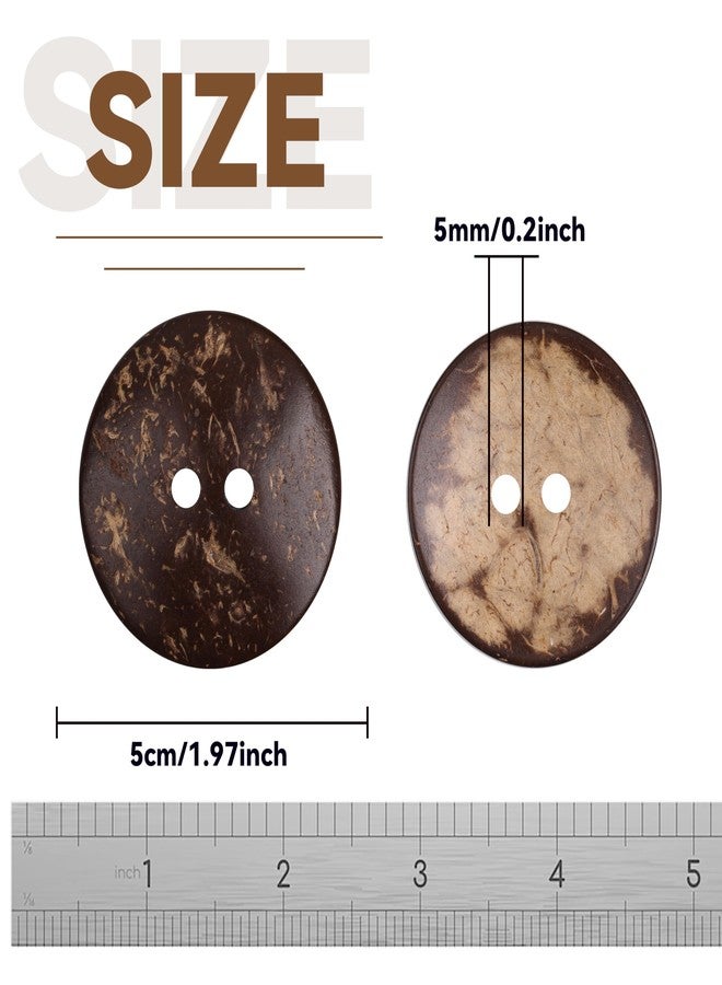 YAKA 20pc New Thick Coconut Shell 2 Holes Button Craft/Sewing/hot Products - Image 3