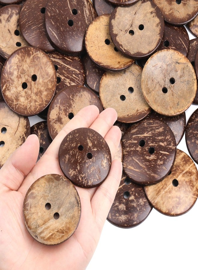 YAKA 20pc New Thick Coconut Shell 2 Holes Button Craft/Sewing/hot Products - Image 1