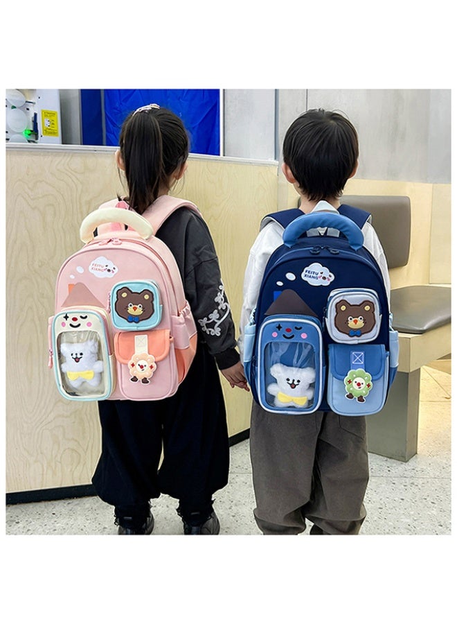 Kids Backpack Bear Design 3-6 Years, Large Capacity Waterproof Lightweight Spine-Protective School Bag - Image 2