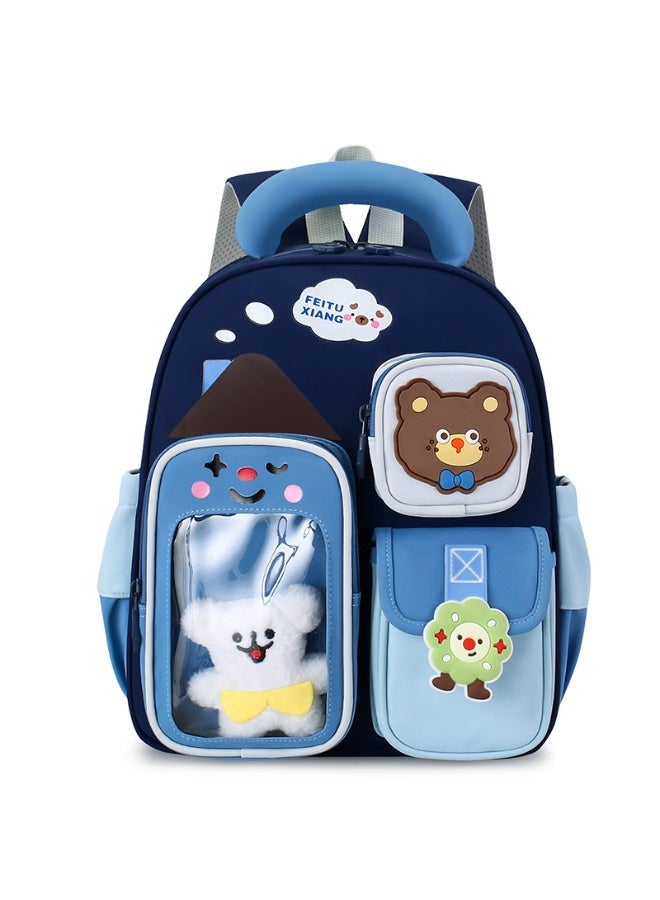 Kids Backpack Bear Design 3-6 Years, Large Capacity Waterproof Lightweight Spine-Protective School Bag - Image 1
