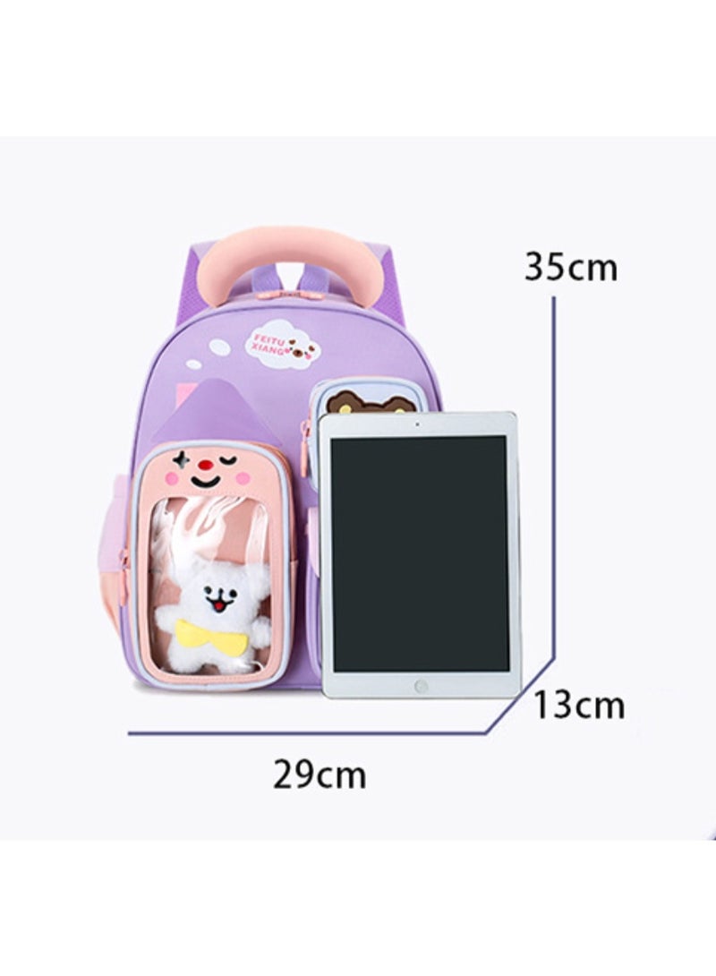 Kids Backpack Bear Design 3-6 Years, Large Capacity Waterproof Lightweight Spine-Protective School Bag - Image 4