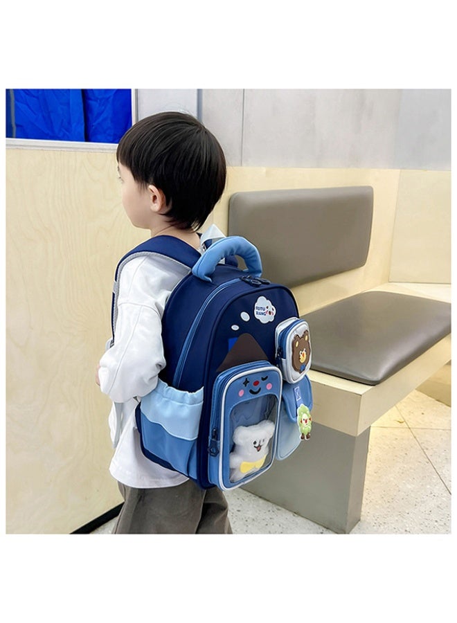 Kids Backpack Bear Design 3-6 Years, Large Capacity Waterproof Lightweight Spine-Protective School Bag - Image 3
