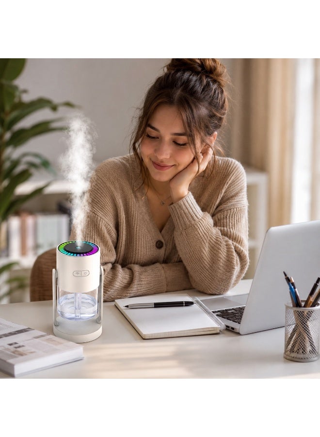An air humidifier and aroma diffuser that revitalizes your space with colorful ambient lighting; an ideal humidifier for home, office, and car. - Image 2