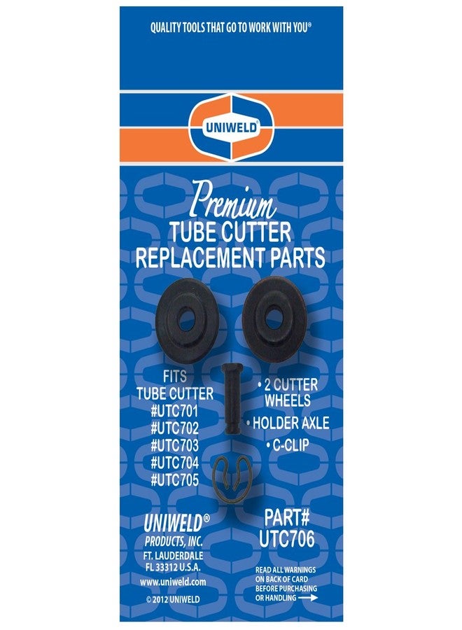 Uniweld UTC706 Replacement Parts Kit for UTC701, UTC702, UTC703, UTC704 and UTC705 Premium Tubing Cutters Black - Image 2