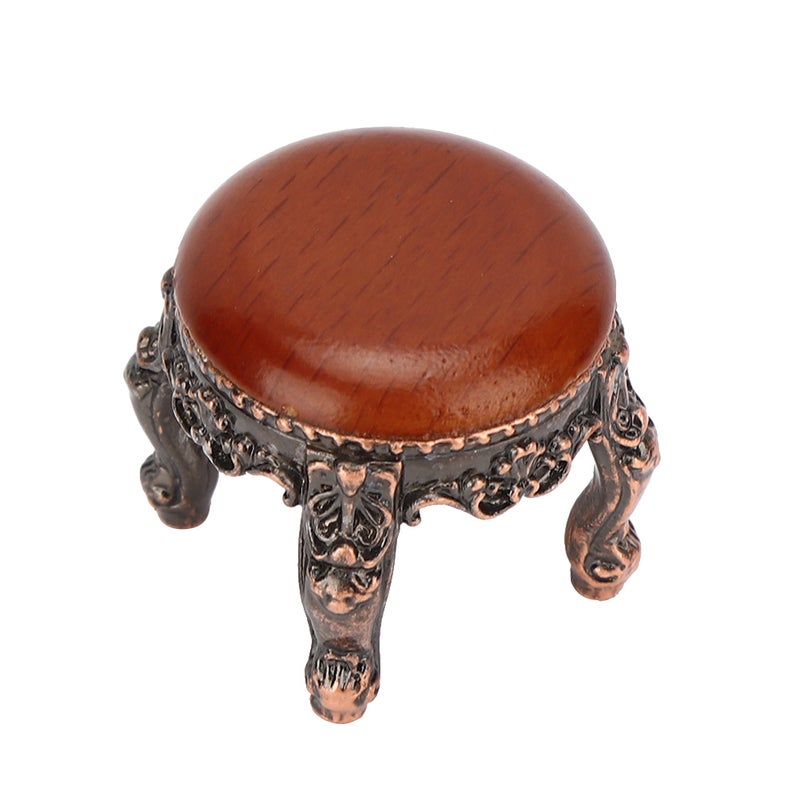 1:12 Dollhouse Miniature Simulated Round Stool Mini Furniture Model Toy AccessoryRound Stool - Image 3
