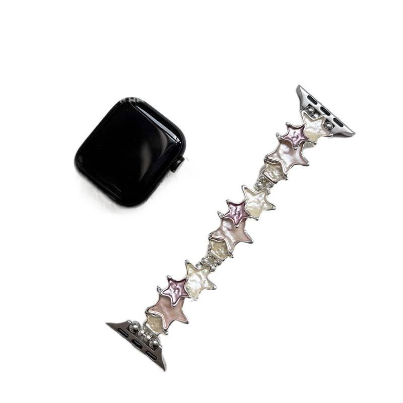 منتج لـ الاستخدام باللون ذهبي Apple Watch Metal Smartwatch اليومي للساعة الذكية واستبدال السوار والرياضة وتغيير الإطلالة - Image 2