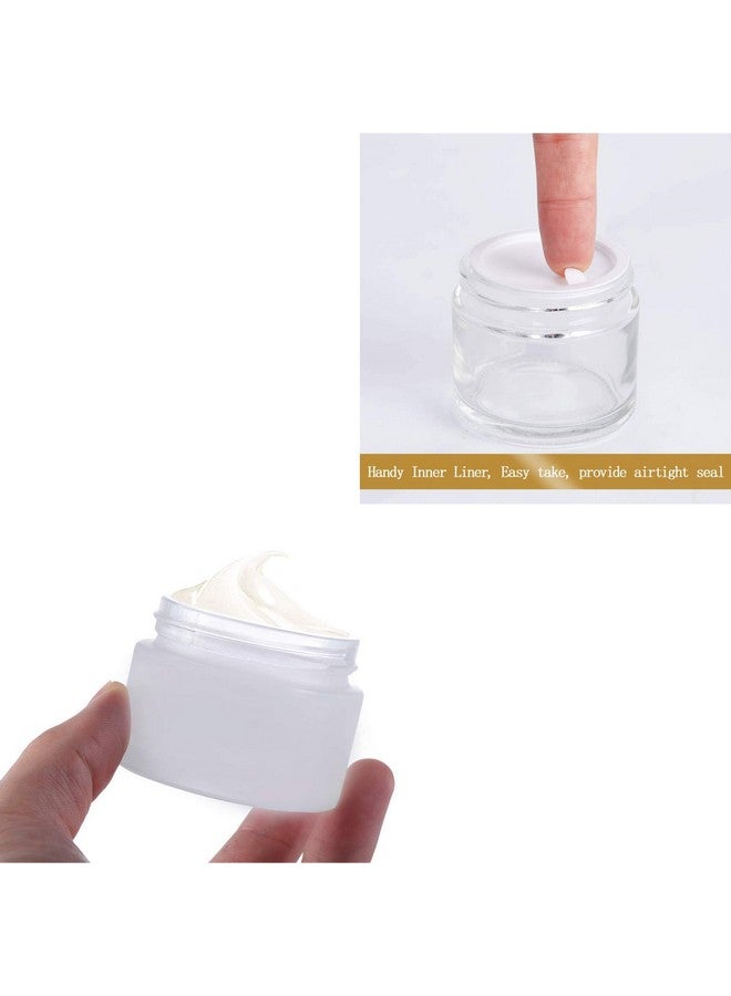 Devinez Multipurpose (Pack of 2) Frosted Glass Empty Jar/Container with Black Cap, 50 Gms, for Beauty, Cream, Blends, Skin Care, Hair Care, Travel, Toners, Cosmetic & DIY - Image 4