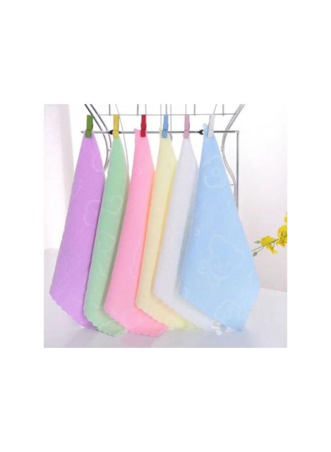 Multi-Purpose Microfibre Cleaning Cloths Set of 5 Pack 30x30 cm Assorted Colors Reusable Absorbent Towels for Home Kitchen and Car - Image 4