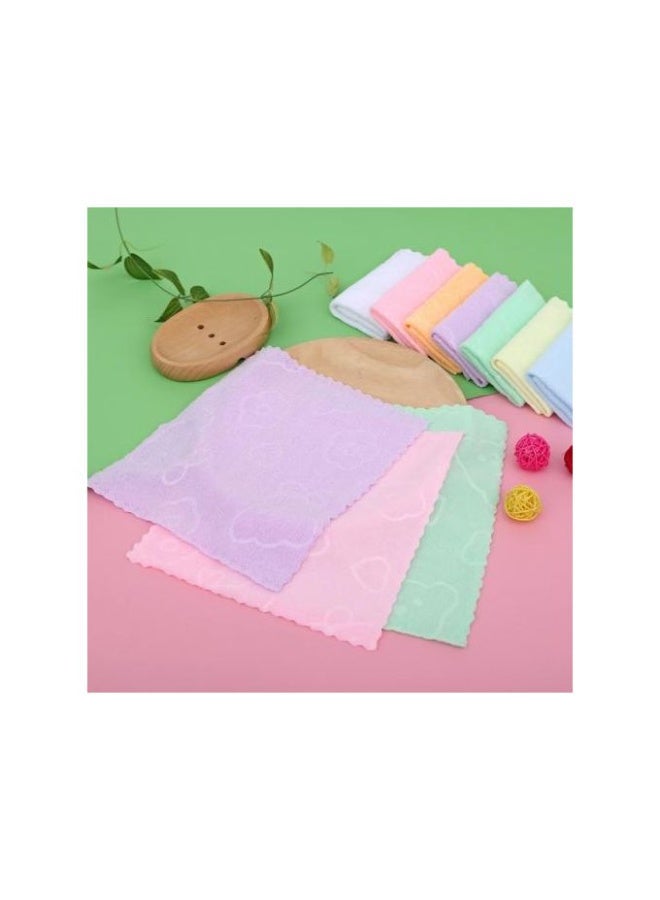 Multi-Purpose Microfibre Cleaning Cloths Set of 5 Pack 30x30 cm Assorted Colors Reusable Absorbent Towels for Home Kitchen and Car - Image 3
