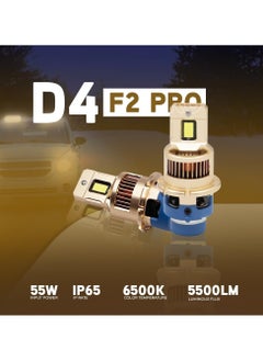 Toby's Toby's Upgraded F2 PRO D4 Hid to Led Headlight 5500LM 800% Brighter Real 1:1 Size 6500K Cool White Direct Installation  - Image 2