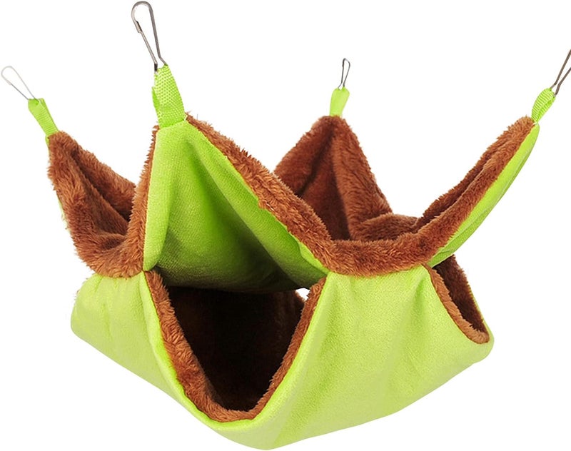 EWUHRY Pet Cage Hammock, Bunkbed Hanging Hammock for Small Animal Hideout - Sugar Glider, Ferret, Squirrel, Guinea Pig - Image 1