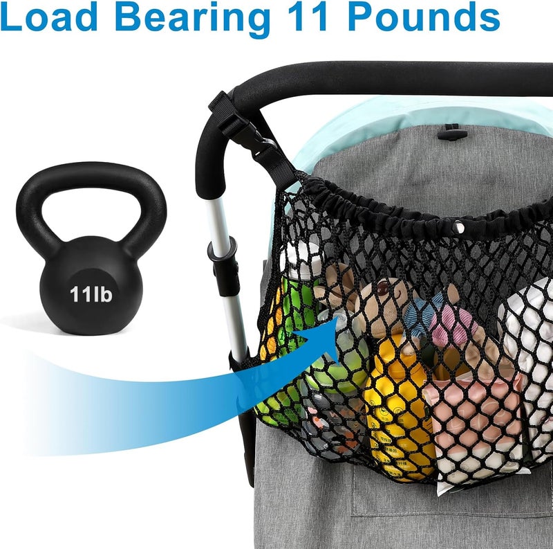 Accmor Universal Stroller Organizer - Mesh Storage Bag - Image 4