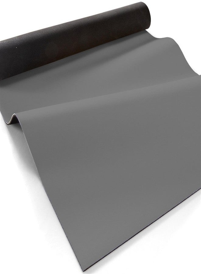 Insun Long Bathroom Rug Non Slip Washable Bath Runner Absorbent Quick Dry Thin Floor Mats Light Grey 12" x 32" - Image 3