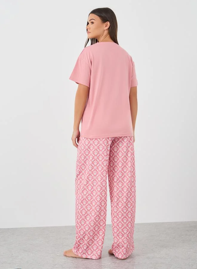 Styli Styli Lace Insert Long Sleeve Robe