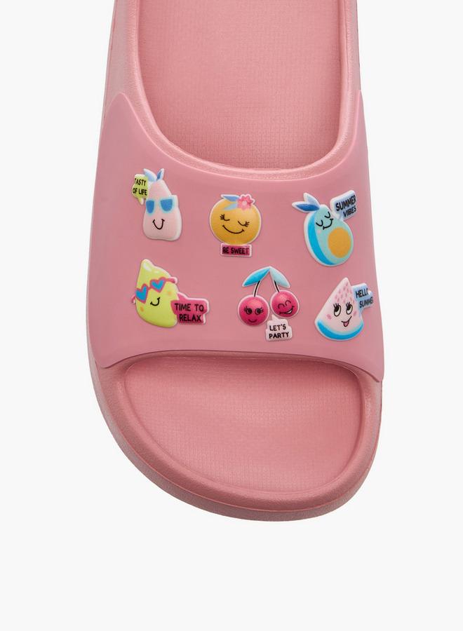 Aqua Girls Fruits Embossed Slides - Image 3