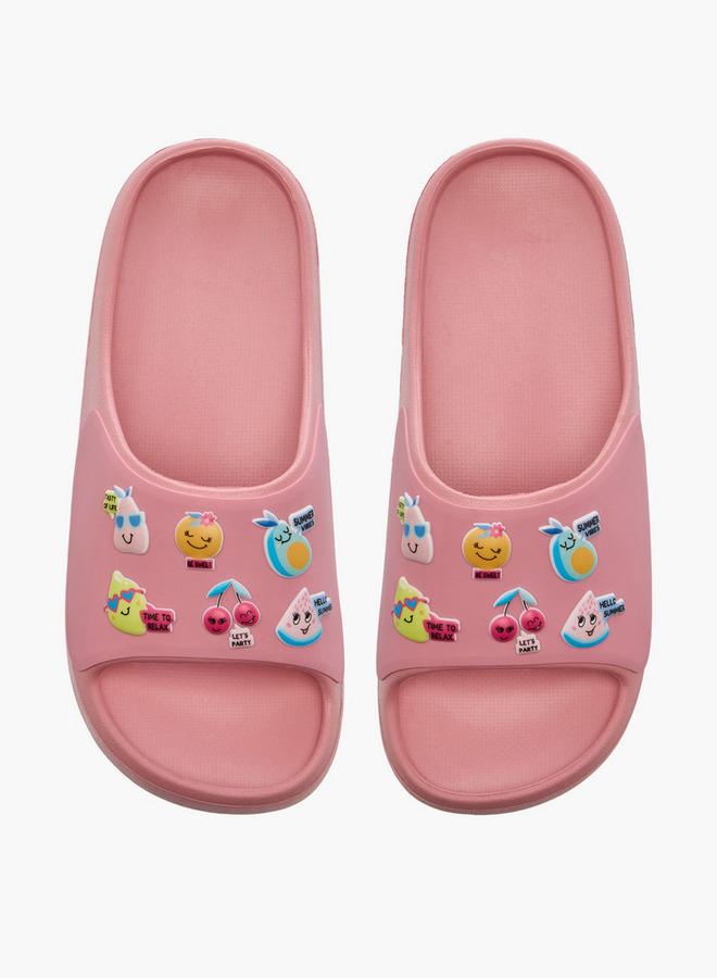 Aqua Girls Fruits Embossed Slides - Image 2