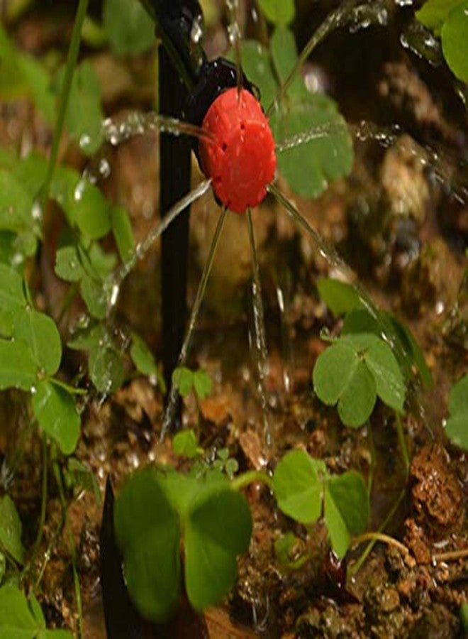لاسوم مجموعة لاسوم من 50 قطعة من قطارات الري القابلة للتعديل، مزودة بفوهات 1/4 بوصة، نظام ري بالتنقيط للنباتات، مناسبة لحدائق الخضراوات، وأحواض الزهور، والمروج، وحدائق الأعشاب. - Image 5