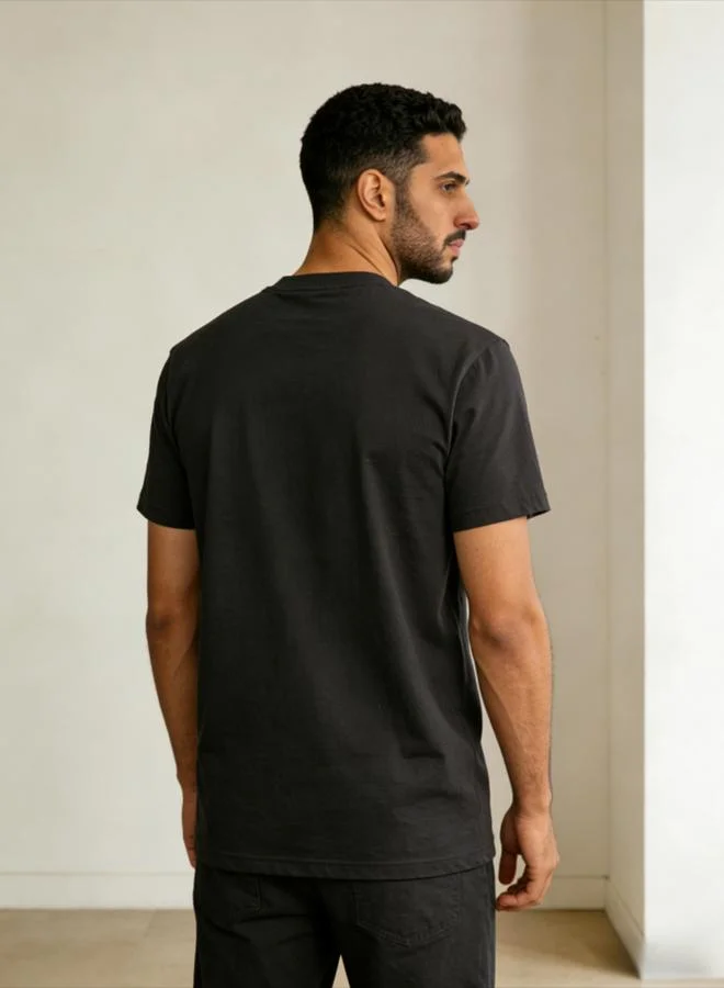Take Two Men Solid Round Neck Short Sleeve T-Shirt