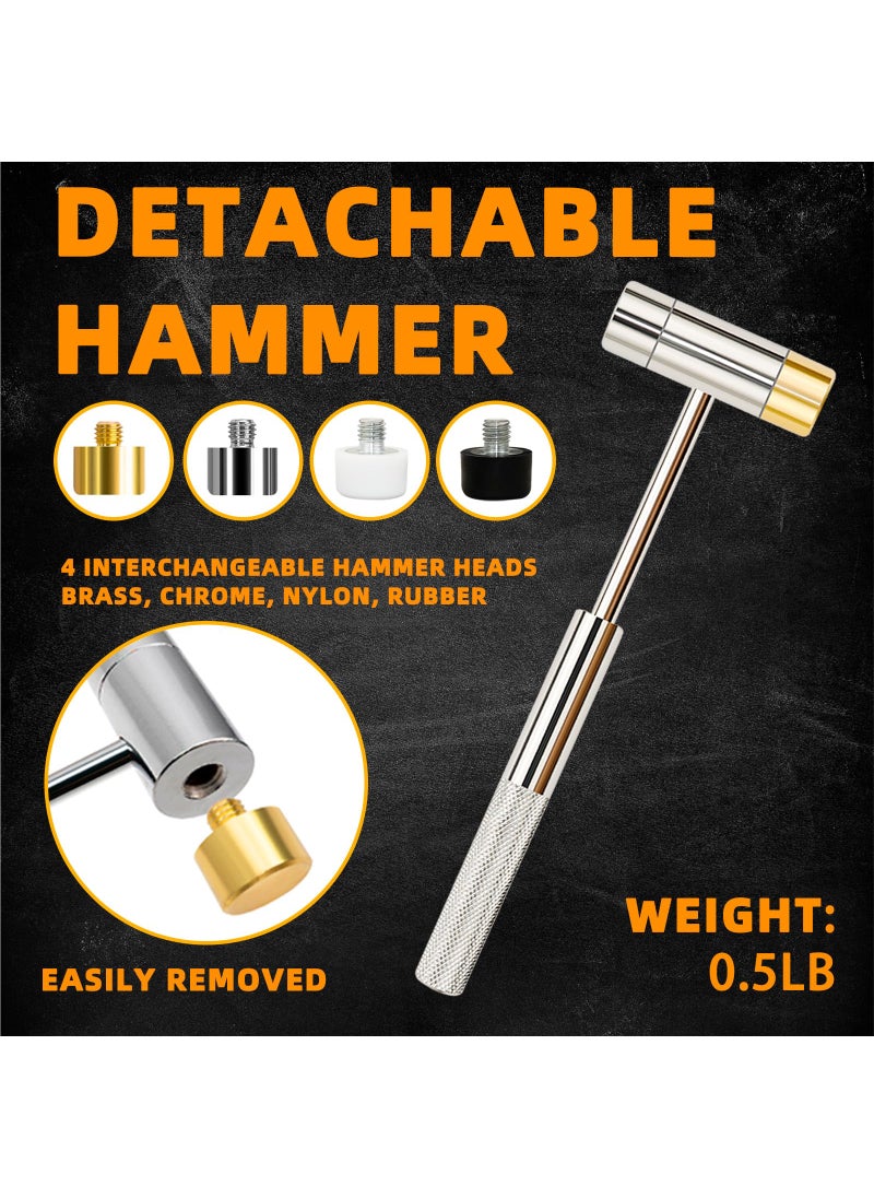 BESTNULE BESTNULE Punch Set, Punch Tools, Roll Pin Punch Set, Made of Solid Material Including Steel Punch and Hammer, Ideal for Machinery Maintenance with Organizer Storage Container (Without Bench Block)  - Image 4