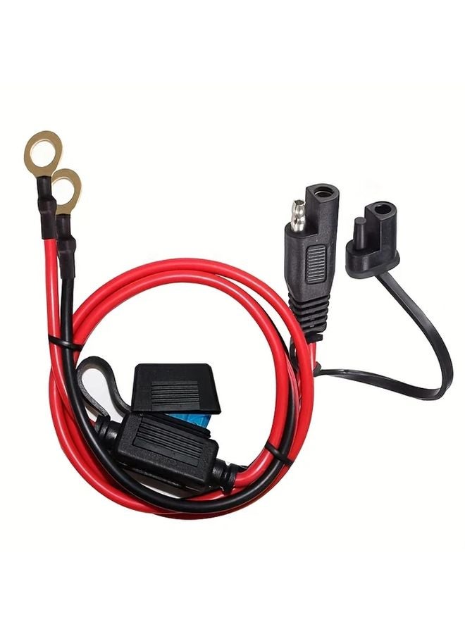 كابل توصيل بطارية SAE 23 62 بوصة مع صندوق فيوز ومحطات حلقة O - Image 1