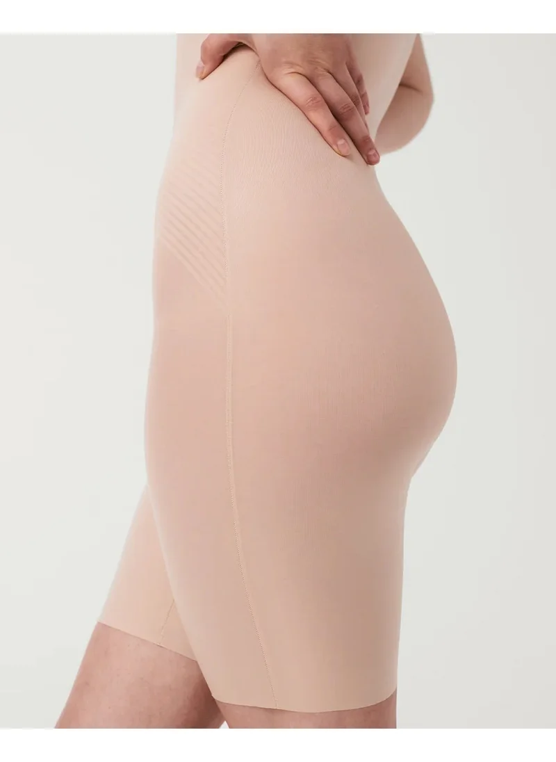 SPANX Spanx 10235R Open-Bust Mid-Thigh Bodysuit Nude