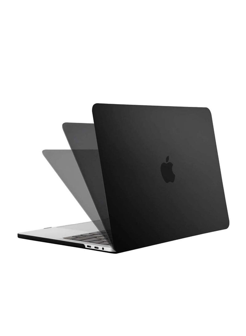 NIBEMINENT Hard Shell Case Cover For Apple Macbook Pro 13-Inch Black  - Image 2
