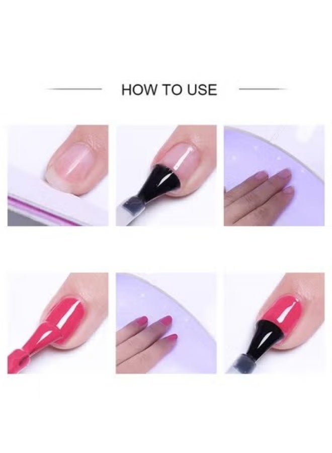 Nee Jolie Color Gel Set, 6Pcs Gel Nail Polish Kit, Soak Off UV LED Nail Lamp, Nail Art Design DIY Home Gift Set for Women Girl - Image 5