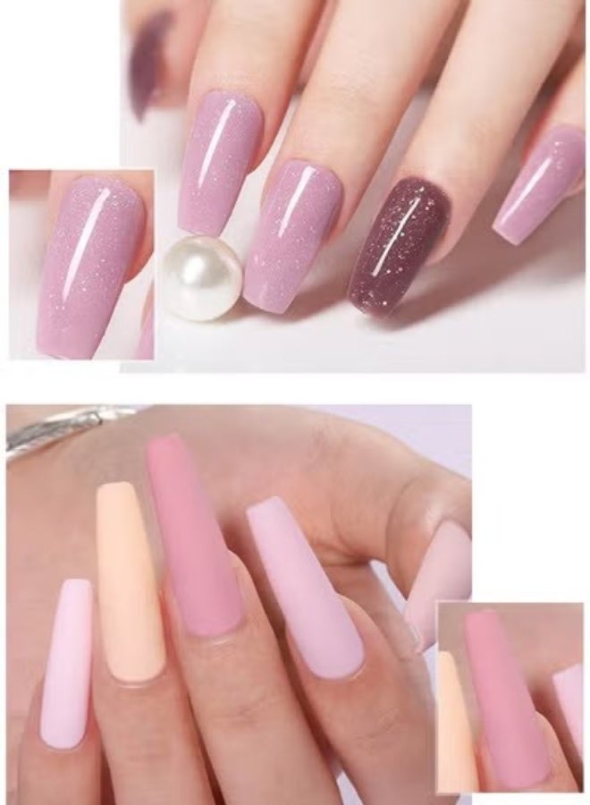 Nee Jolie Color Gel Set, 6Pcs Gel Nail Polish Kit, Soak Off UV LED Nail Lamp, Nail Art Design DIY Home Gift Set for Women Girl - Image 2