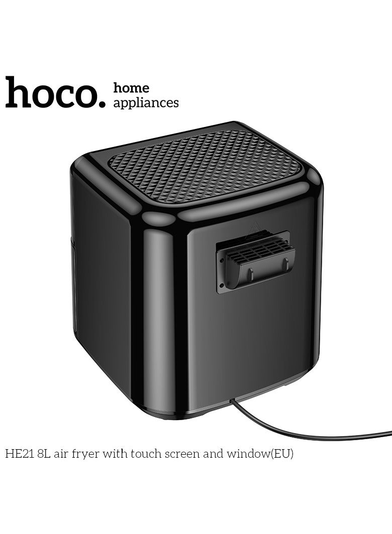 هوكو قلاية هوائية بسعة 8.0 لتر قوة كهربائية 1700 واط مزودة بشاشة رقمية لعرض كافة المؤشرات وازرار التحكم الشامل HE21 - Image 5