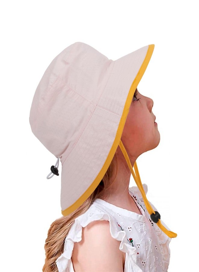 CaySep Kids-Girls-Summer-Sun-Hat Outdoor-UV-Protection-Mesh-Fishing-Hat Quick-Drying Wide Brim Beach Hats (1-2Years) - Image 5