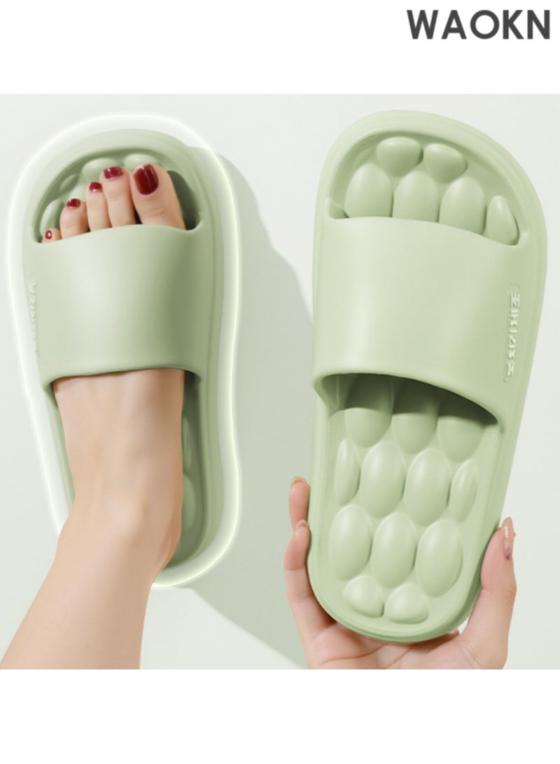 دبليو أيه أو كي أن شبشب تدليك بفقاعات للنساء والرجال: شبشب سبا بفقاعات ليتشي مرح بتصميم وسادة سحابية. مثالي للصالات الرياضية، يتميز بنعل سميك مانع للانزلاق، مثالي للاستحمام وغرف النوم والاستخدام المنزلي. يتميز بفوائد العلاج الانعكاسي، ويجمع بين الراحة والتأثيرات العلاجية. حذاء متعدد الاستخدامات يجمع بين المرح والعملية والراحة، مثالي للارتداء اليومي في مختلف الأماكن الداخلية. - Image 1