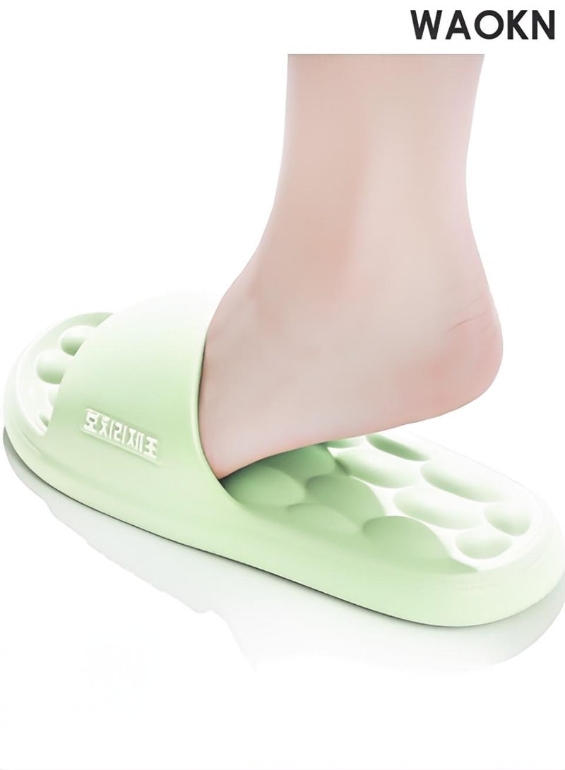 شبشب تدليك بفقاعات للنساء والرجال: شبشب سبا بفقاعات ليتشي مرح بتصميم وسادة سحابية. مثالي للصالات الرياضية، يتميز بنعل سميك مانع للانزلاق، مثالي للاستحمام وغرف النوم والاستخدام المنزلي. يتميز بفوائد العلاج الانعكاسي، ويجمع بين الراحة والتأثيرات العلاجية. حذاء متعدد الاستخدامات يجمع بين المرح والعملية والراحة، مثالي للارتداء اليومي في مختلف الأماكن الداخلية.