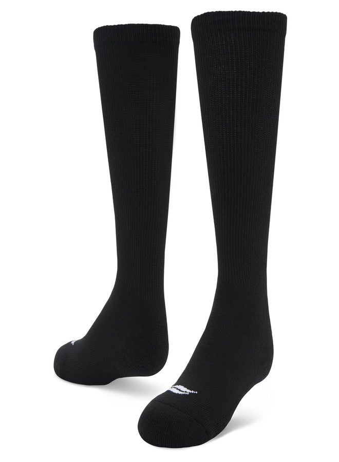 Sof Sole Football Over-the-Calf Team Athletic Performance Socks (2 Pair), Small, Black - Image 1