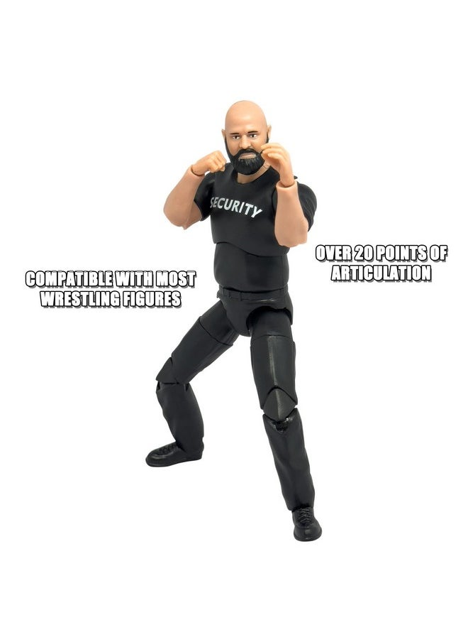 Figures Toy Company - Ultimate Security Guard With Deluxe Articulation For Wrestling Action Figures - Image 1