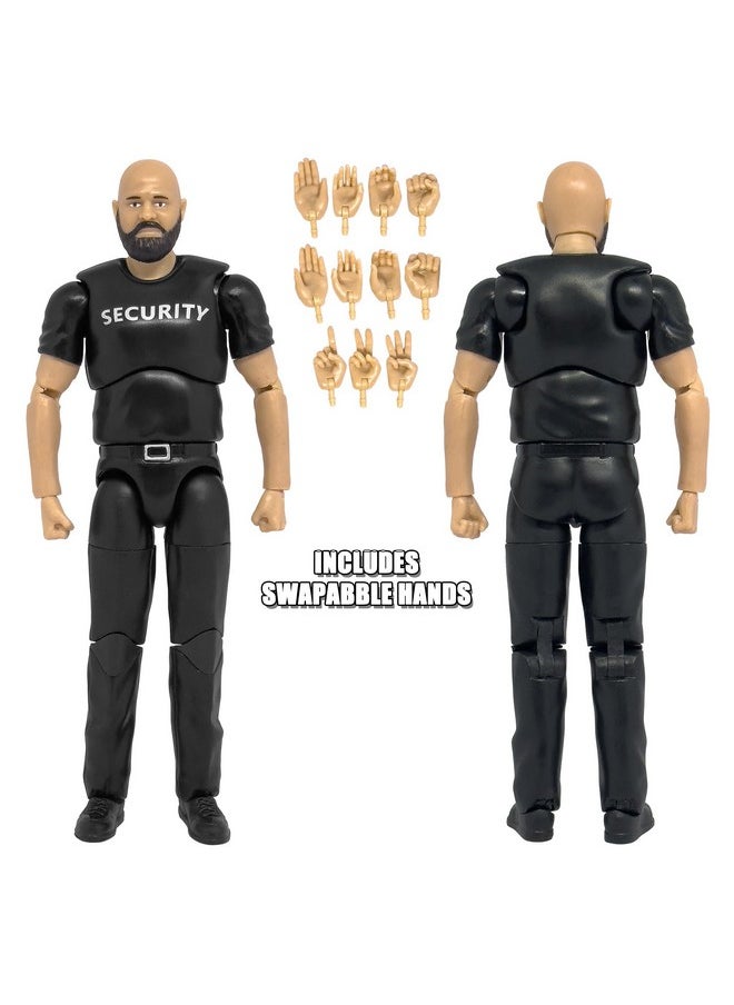 Figures Toy Company - Ultimate Security Guard With Deluxe Articulation For Wrestling Action Figures - Image 1