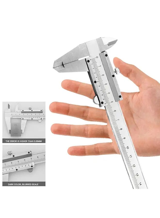 0 150mm Digital Vernier Caliper Carbon Fiber Jewelry Measuring Tool Ergonomic Handle - Image 1