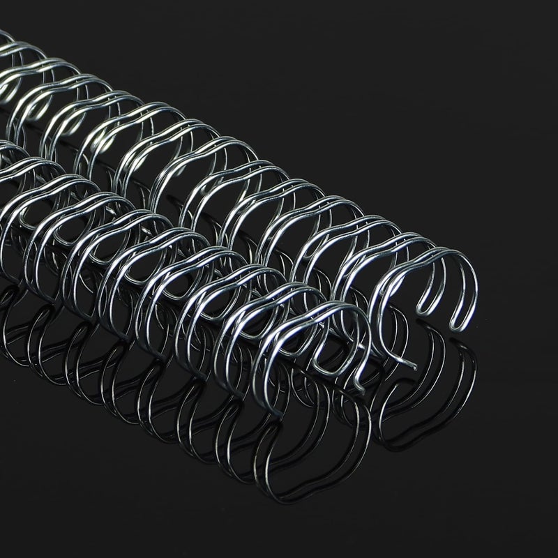 RAYSON Wire binding ring,9.5 mm, 3:1 pitch double loop wire silver 34 holes,100pcs/box - Image 5