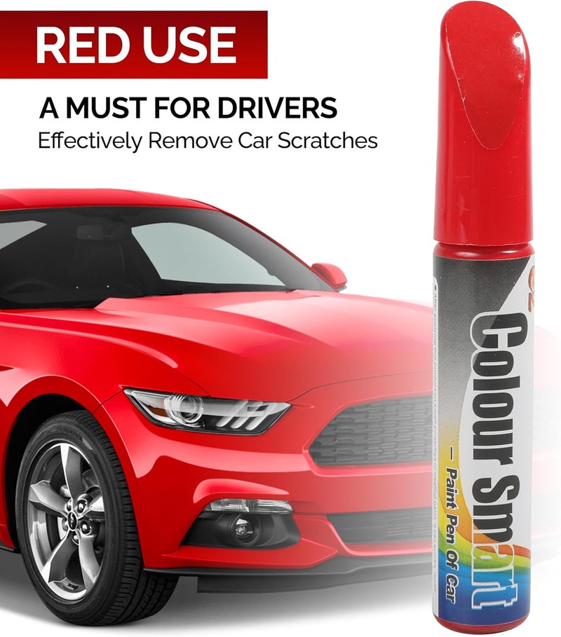 RACOONA Car Touch Up Paint,Touch Up Paint for Cars,Car Paint Automotive Paint,Car Paint Scratch Repair Car Paint Pen,Car Accessories Car Scratch Repair Automotive Touchup Paint for Various Cars (Red) - Image 5
