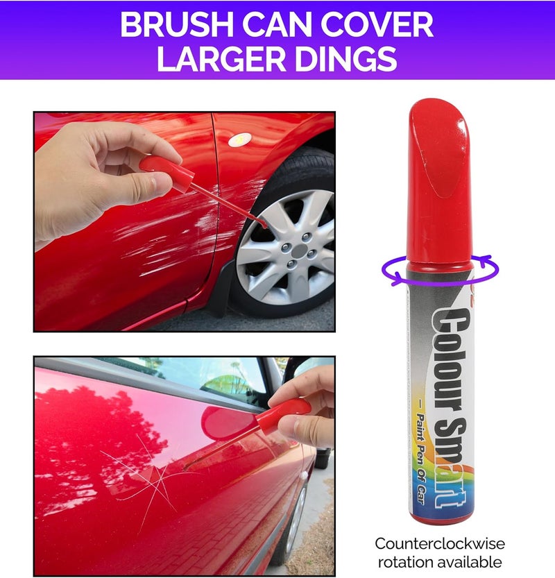 RACOONA Car Touch Up Paint,Touch Up Paint for Cars,Car Paint Automotive Paint,Car Paint Scratch Repair Car Paint Pen,Car Accessories Car Scratch Repair Automotive Touchup Paint for Various Cars (Red) - Image 3