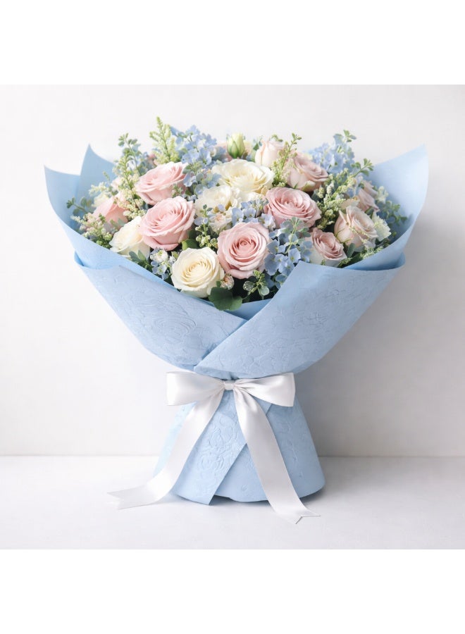 Si Bonne Premium Rosa Baby Blue Gift Wrapping Paper 10 Sheets/Bag 58 x 58 cm - Image 2