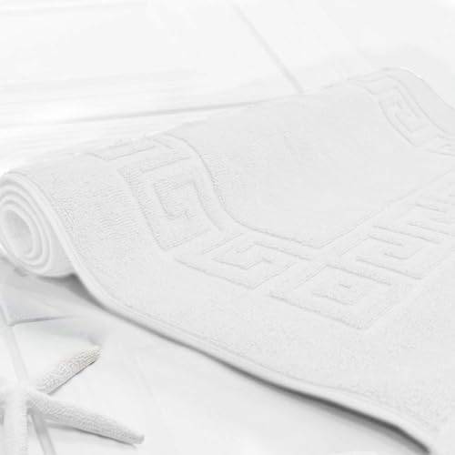 AYUS 780 GSM Pure Cotton Bath/Door Mat Luxury Hotel & Spa Quality, Ringspun Cotton, Maximum Softness & Absorbency 30 x 20 (in Inches)/(51 x 76 cm)(White) - Image 4