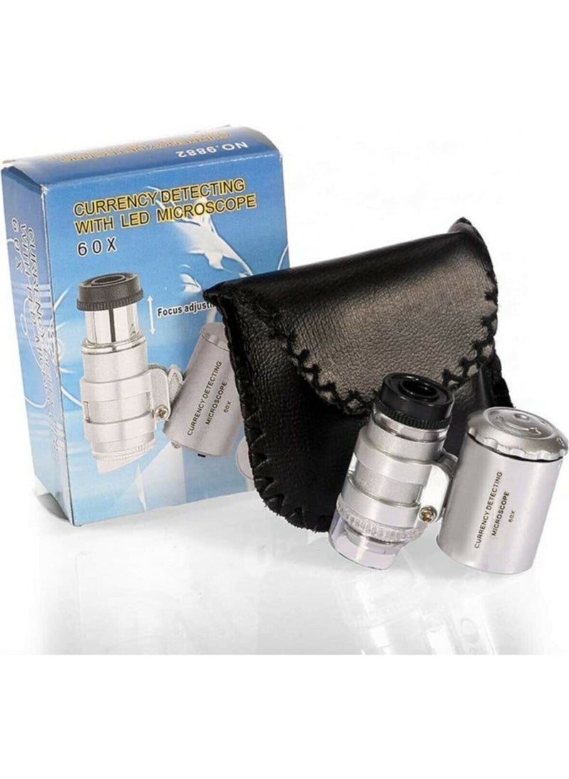 BUSHMAN - 60X LED Illuminated Microscope with Mini Bag - Image 1