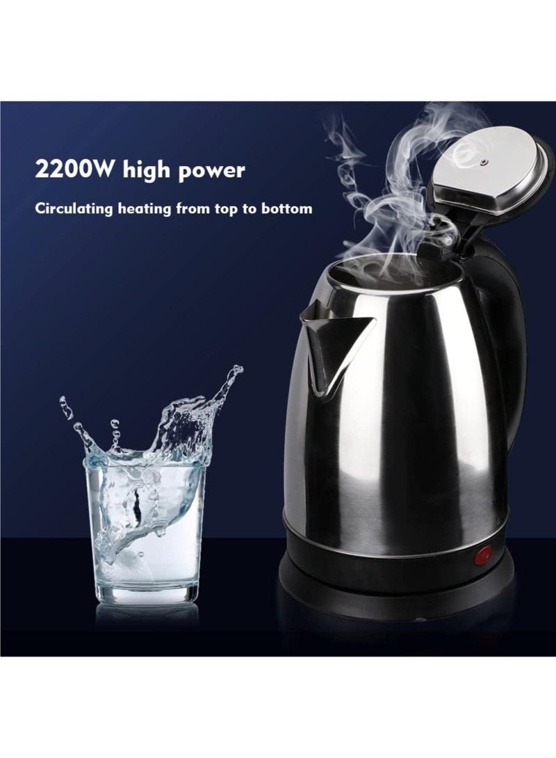 R.VIHAN 2L Electric Cordless Kettle, Stainless Steel, Hot Water Boiler, Fast Boil, Auto Shut-Off, 360° Rotating Base, Electric Kettle for Home & Office - Image 4