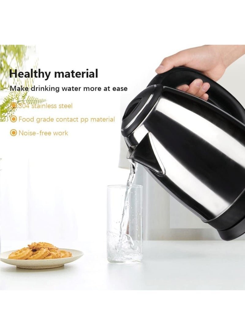 R.VIHAN 2L Electric Cordless Kettle, Stainless Steel, Hot Water Boiler, Fast Boil, Auto Shut-Off, 360° Rotating Base, Electric Kettle for Home & Office - Image 3